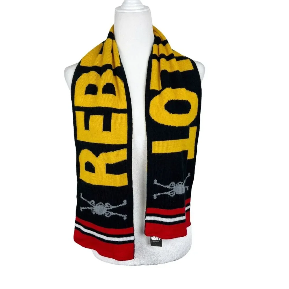 Star Wars Rebel Pilot X-Wing Fighter Knit Winter Scarf Neck Warmer Lucas Film